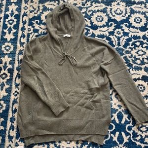 Hooded cashmere sweater